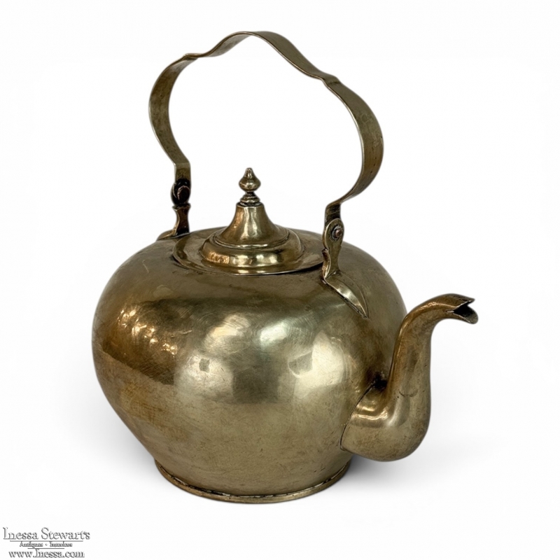 19th Century Brass Kettle