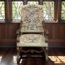 Late 19th Century Louis XIV Walnut Armchair ~ Fauteuil with Antique Tapestry