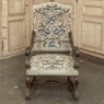 Late 19th Century Louis XIV Walnut Armchair ~ Fauteuil with Antique Tapestry