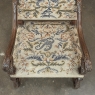 Late 19th Century Louis XIV Walnut Armchair ~ Fauteuil with Antique Tapestry