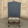 Late 19th Century Louis XIV Walnut Armchair ~ Fauteuil with Antique Tapestry