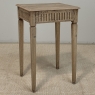 Petite 19th Century Rustic Louis XVI Stripped Oak End Table