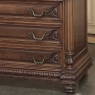 19th Century French Henri II Marble Top Walnut Commode