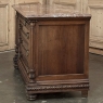 19th Century French Henri II Marble Top Walnut Commode