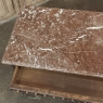 19th Century French Henri II Marble Top Walnut Commode