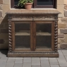 19th Century French Renaissance Revival Oak Vitrine ~ Credenza