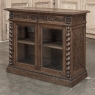 19th Century French Renaissance Revival Oak Vitrine ~ Credenza