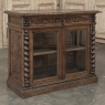 19th Century French Renaissance Revival Oak Vitrine ~ Credenza