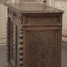 19th Century French Renaissance Revival Oak Vitrine ~ Credenza