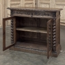 19th Century French Renaissance Revival Oak Vitrine ~ Credenza