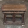 19th Century French Renaissance Revival Oak Vitrine ~ Credenza