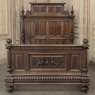 19th Century French Walnut Renaissance Revival Queen Bed