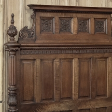 19th Century French Walnut Renaissance Revival Queen Bed