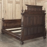 19th Century French Walnut Renaissance Revival Queen Bed