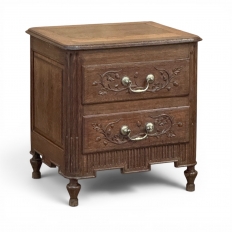 19th Century Li&egrave;geois Louis XVI Petite Oak Commode