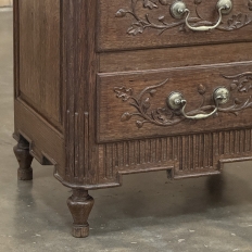 19th Century Liègeois Louis XVI Petite Oak Commode