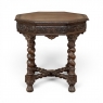 Antique French Renaissance Octagonal Barley Twist Table