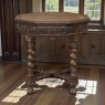 Antique French Renaissance Octagonal Barley Twist Table