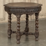 Antique French Renaissance Octagonal Barley Twist Table