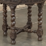 Antique French Renaissance Octagonal Barley Twist Table