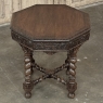 Antique French Renaissance Octagonal Barley Twist Table