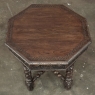 Antique French Renaissance Octagonal Barley Twist Table