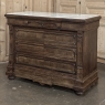 19th Century Napoleon III Neoclassical Rosewood Commode with Original Carrara Marble