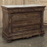 19th Century Napoleon III Neoclassical Rosewood Commode with Original Carrara Marble