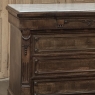19th Century Napoleon III Neoclassical Rosewood Commode with Original Carrara Marble