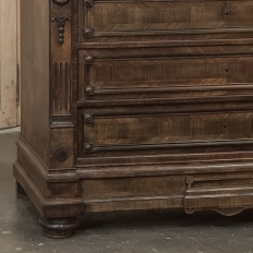 19th Century Napoleon III Neoclassical Rosewood Commode with Original Carrara Marble
