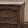 19th Century Napoleon III Neoclassical Rosewood Commode with Original Carrara Marble