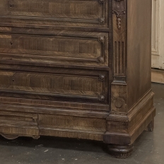 19th Century Napoleon III Neoclassical Rosewood Commode with Original Carrara Marble