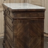 19th Century Napoleon III Neoclassical Rosewood Commode with Original Carrara Marble