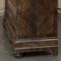 19th Century Napoleon III Neoclassical Rosewood Commode with Original Carrara Marble