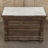 19th Century Napoleon III Neoclassical Rosewood Commode with Original Carrara Marble