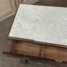 19th Century Napoleon III Neoclassical Rosewood Commode with Original Carrara Marble