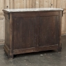 19th Century Napoleon III Neoclassical Rosewood Commode with Original Carrara Marble