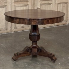 19th Century French Louis Philippe Period Mahogany Center Table