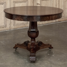 19th Century French Louis Philippe Period Mahogany Center Table