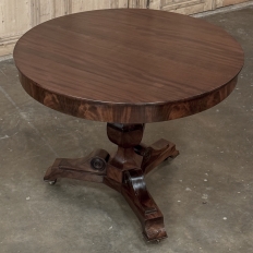 19th Century French Louis Philippe Period Mahogany Center Table