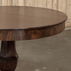 19th Century French Louis Philippe Period Mahogany Center Table