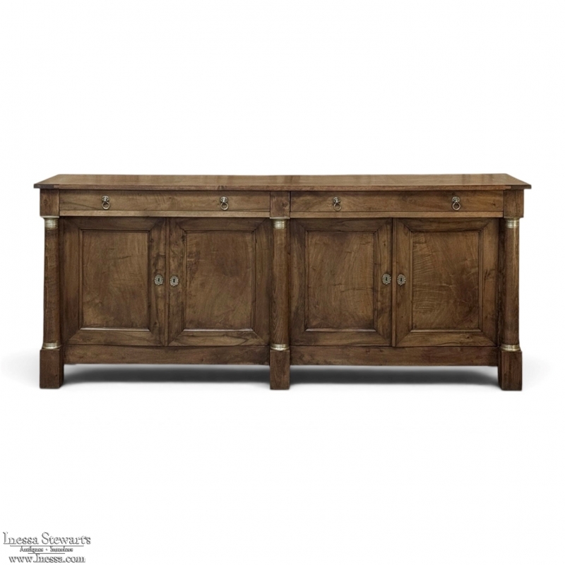 Early 19th Century French Empire Period Walnut Grand Buffet