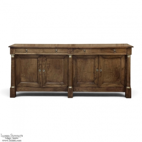 Early 19th Century French Empire Period Walnut Grand Buffet
