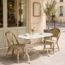 19th Century French Carrara Marble and Wrought Iron Bistro Table
