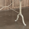 19th Century French Carrara Marble and Wrought Iron Bistro Table
