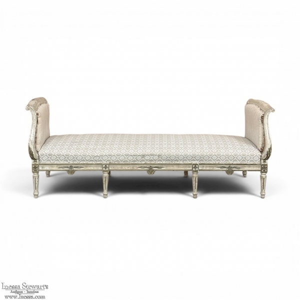 19th Century Swedish Gustavian Painted Canape ~ Daybed ~ Settee