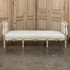 19th Century Swedish Gustavian Painted Canape ~ Daybed ~ Settee