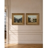 Pair of Framed Oil Paintings on Canvas by Henri Mosny Dated 1883