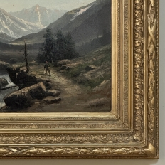 Pair of Framed Oil Paintings on Canvas by Henri Mosny Dated 1883