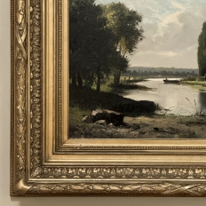Pair of Framed Oil Paintings on Canvas by Henri Mosny Dated 1883